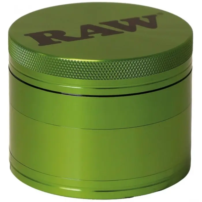 GRINDER IN ALLUMINIO 4 Parti Ø 56mm VERDE SMERALDO RAW 