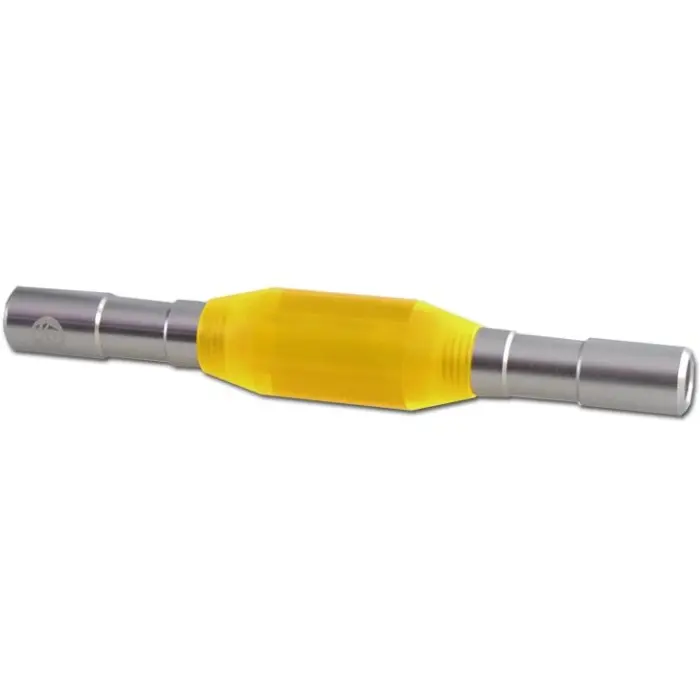 SNORTER IN ALLUMINIO/ACRILICO 3 PARTI GIALLO KD