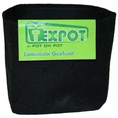 VASO IN TESSUTO NERO 10L TEXPOT